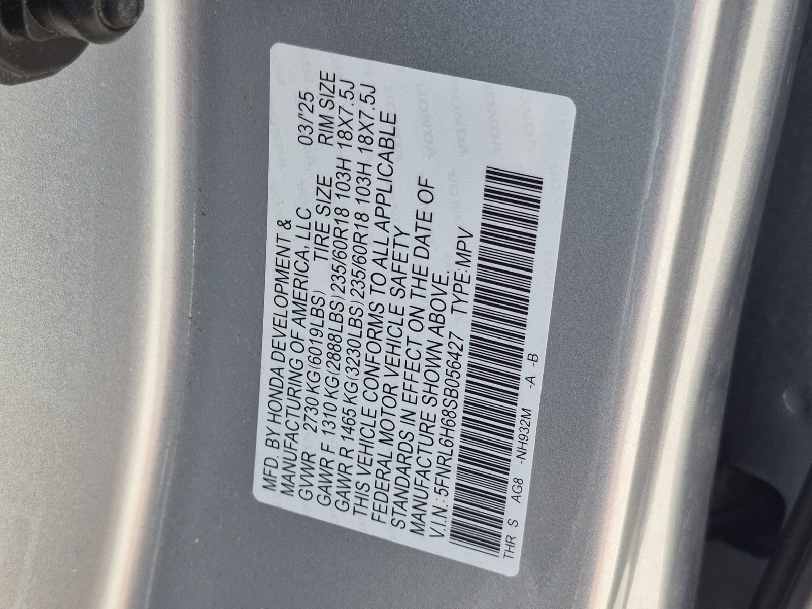 2025 Honda Odyssey EX-L - Photo 24