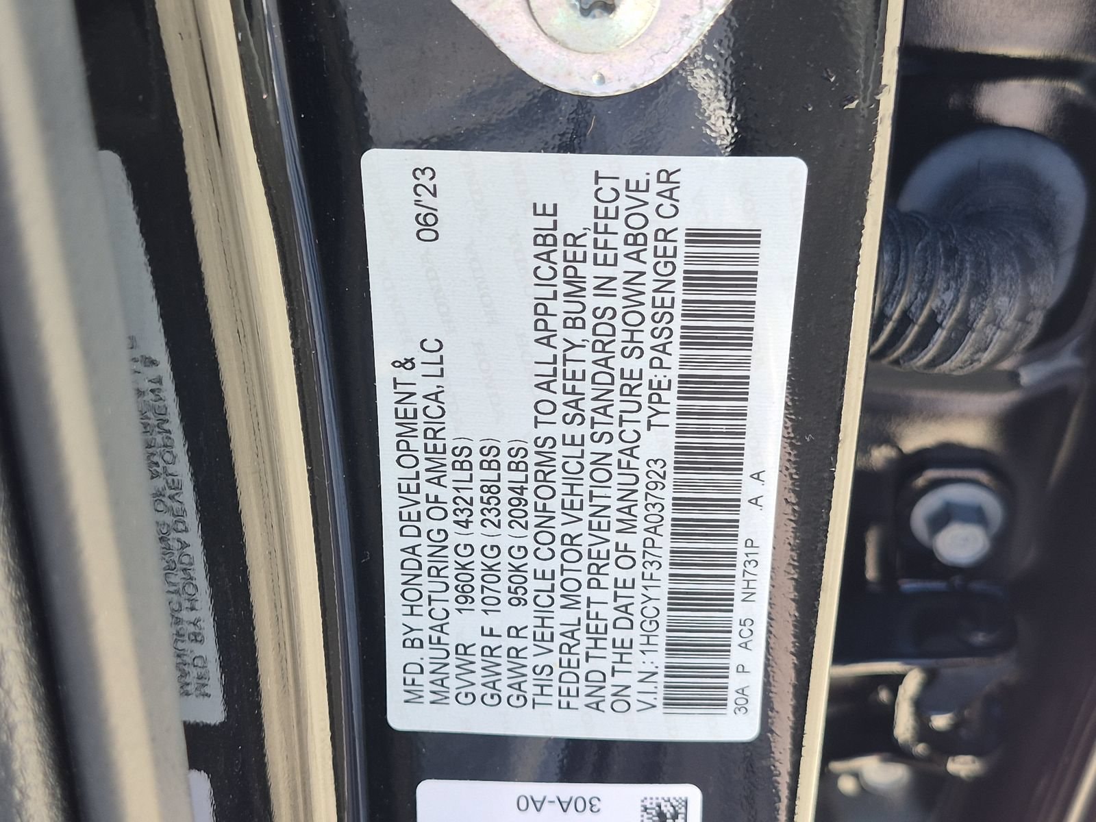 2023 Honda Accord EX - Photo 22