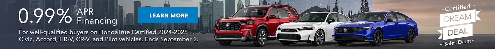 Certified Dream Deal Sales Event