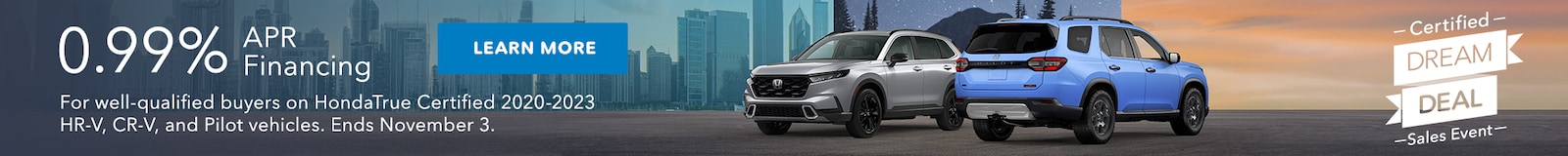 Certified Dream Deal Sales Event
