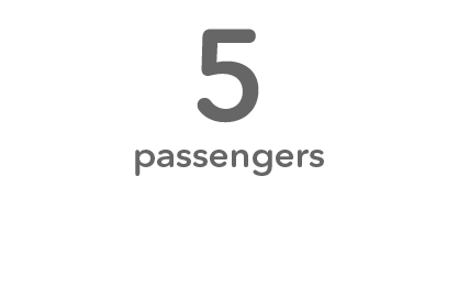 Seats 5 Passengers