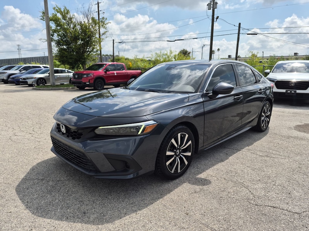Certified 2022 Honda Civic EX-L Hatchback