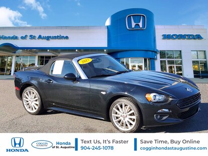 Used 17 Fiat 124 Spider For Sale At Coggin Honda St Augustine Vin Jc1nfaek3h
