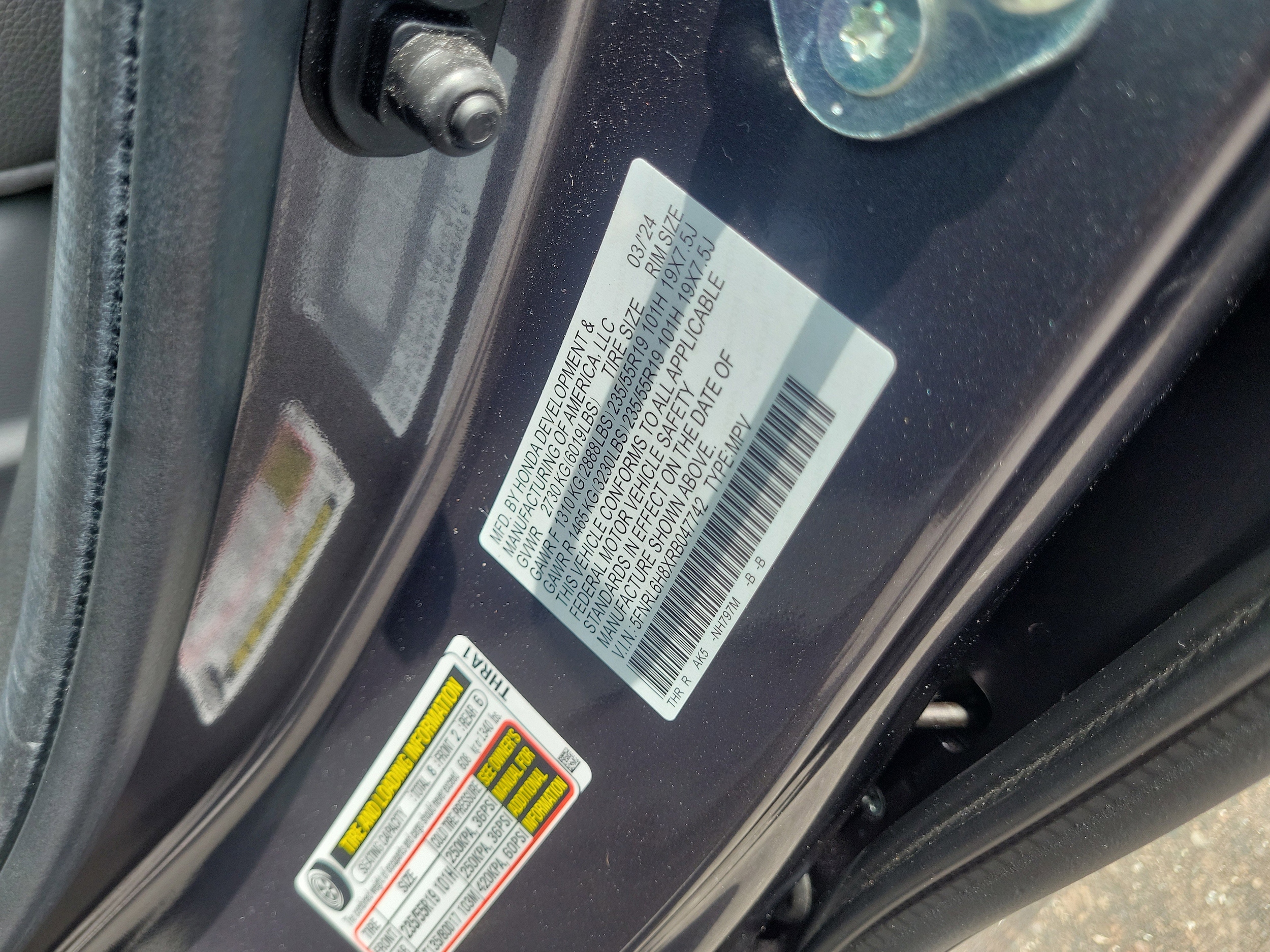 2024 Honda Odyssey Touring - Photo 35