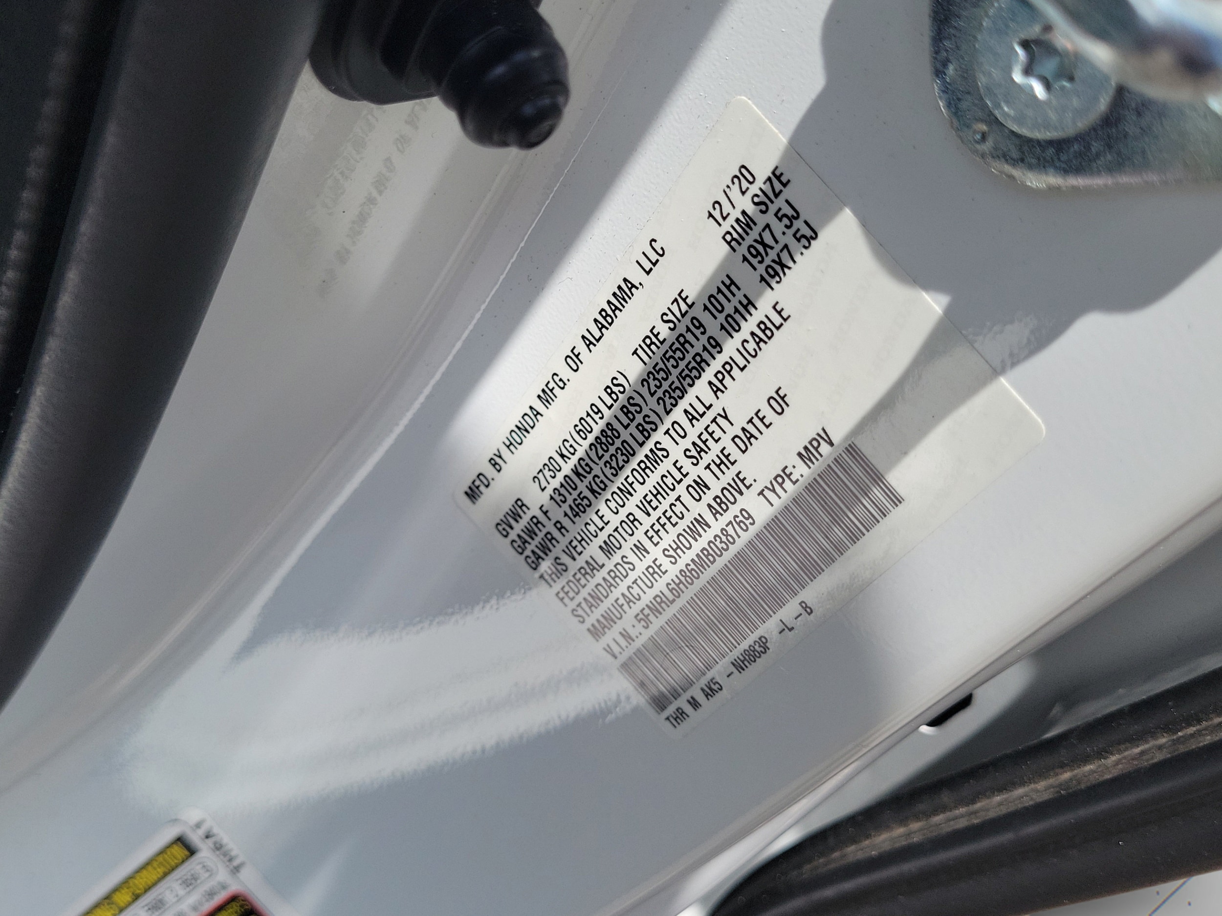 2021 Honda Odyssey Touring - Photo 35