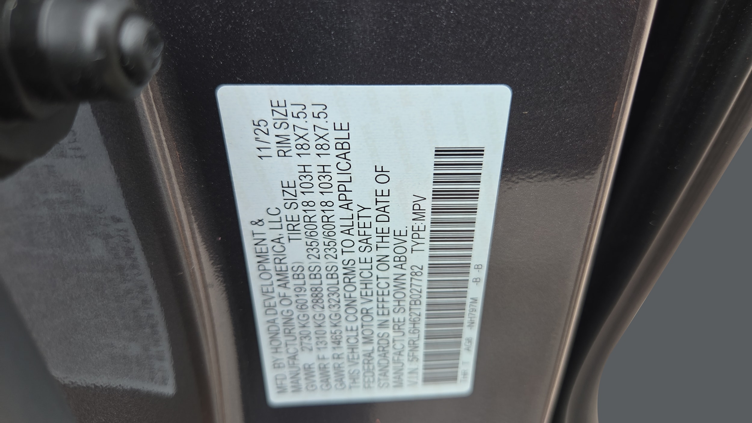 2026 Honda Odyssey EX-L - Photo 17
