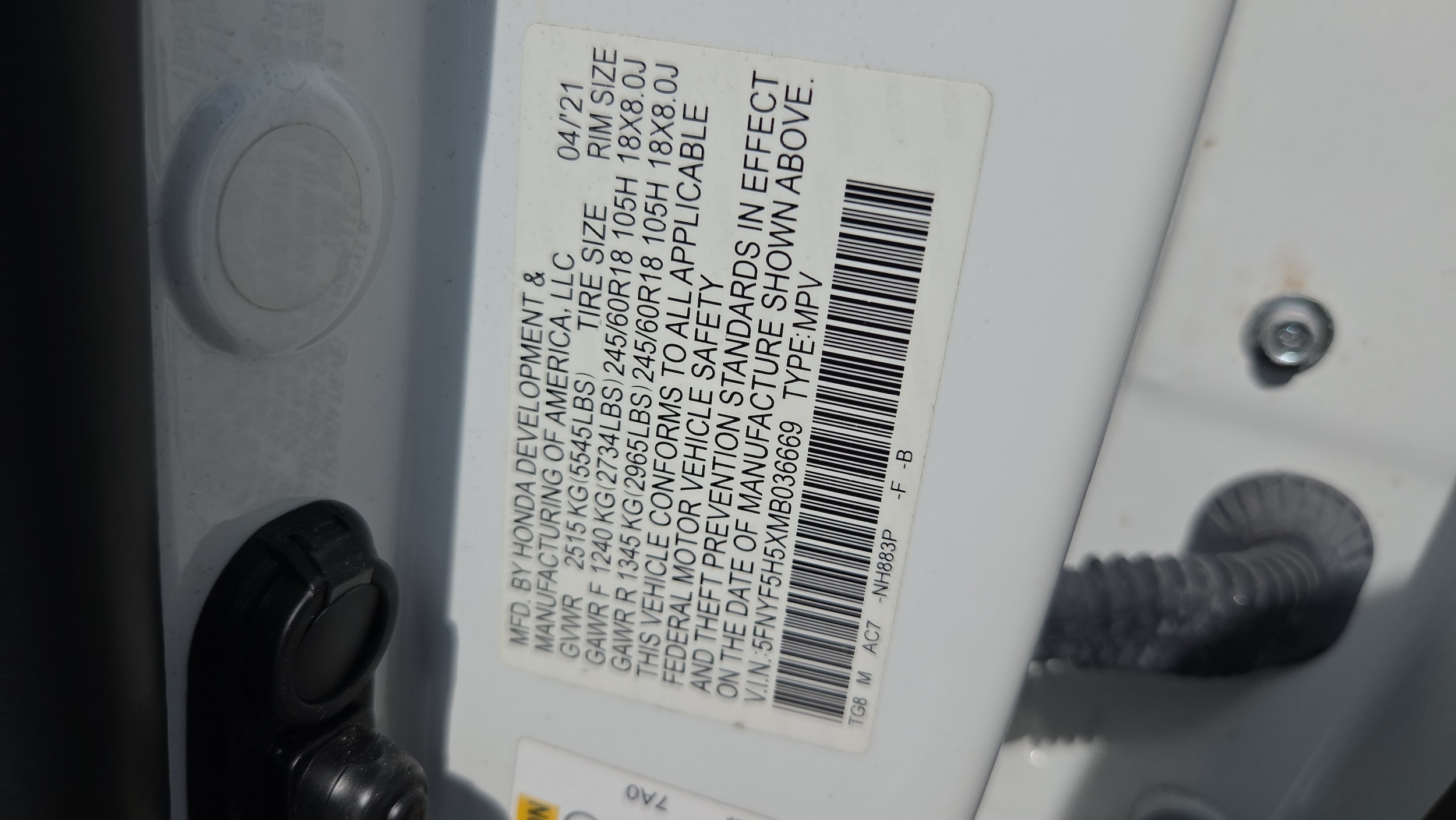 2021 Honda Pilot EX-L - Photo 18