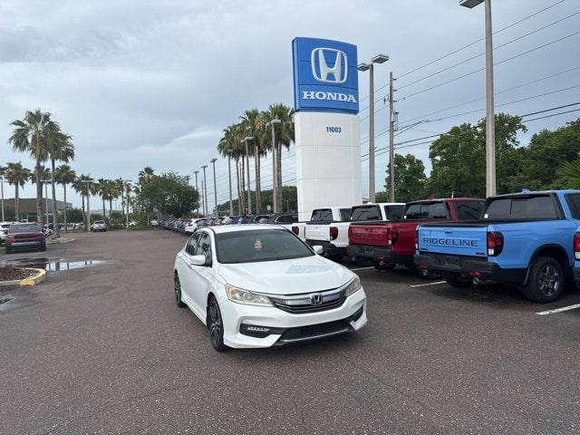 Used 2016 Honda Accord Sport with VIN 1HGCR2F58GA027468 for sale in Palm Harbor, FL