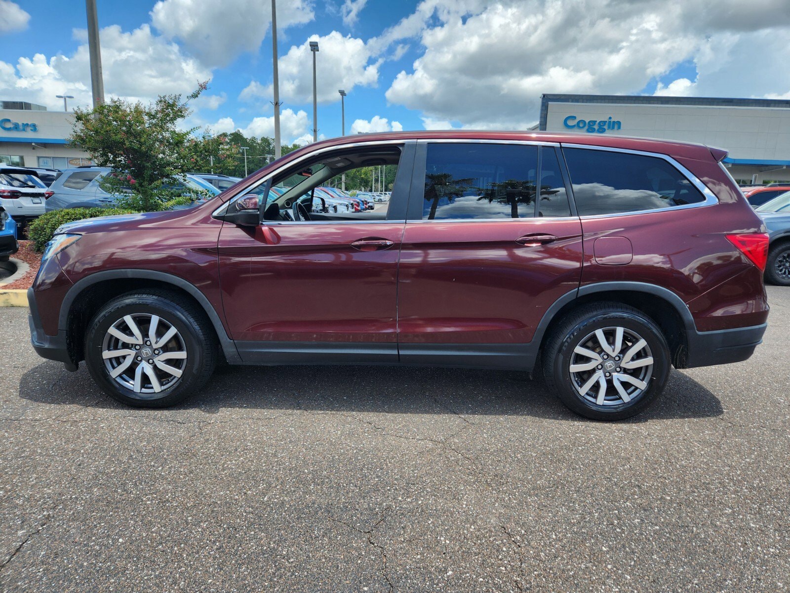 Used 2021 Honda Pilot EX-L with VIN 5FNYF6H53MB096329 for sale in Jacksonville, FL