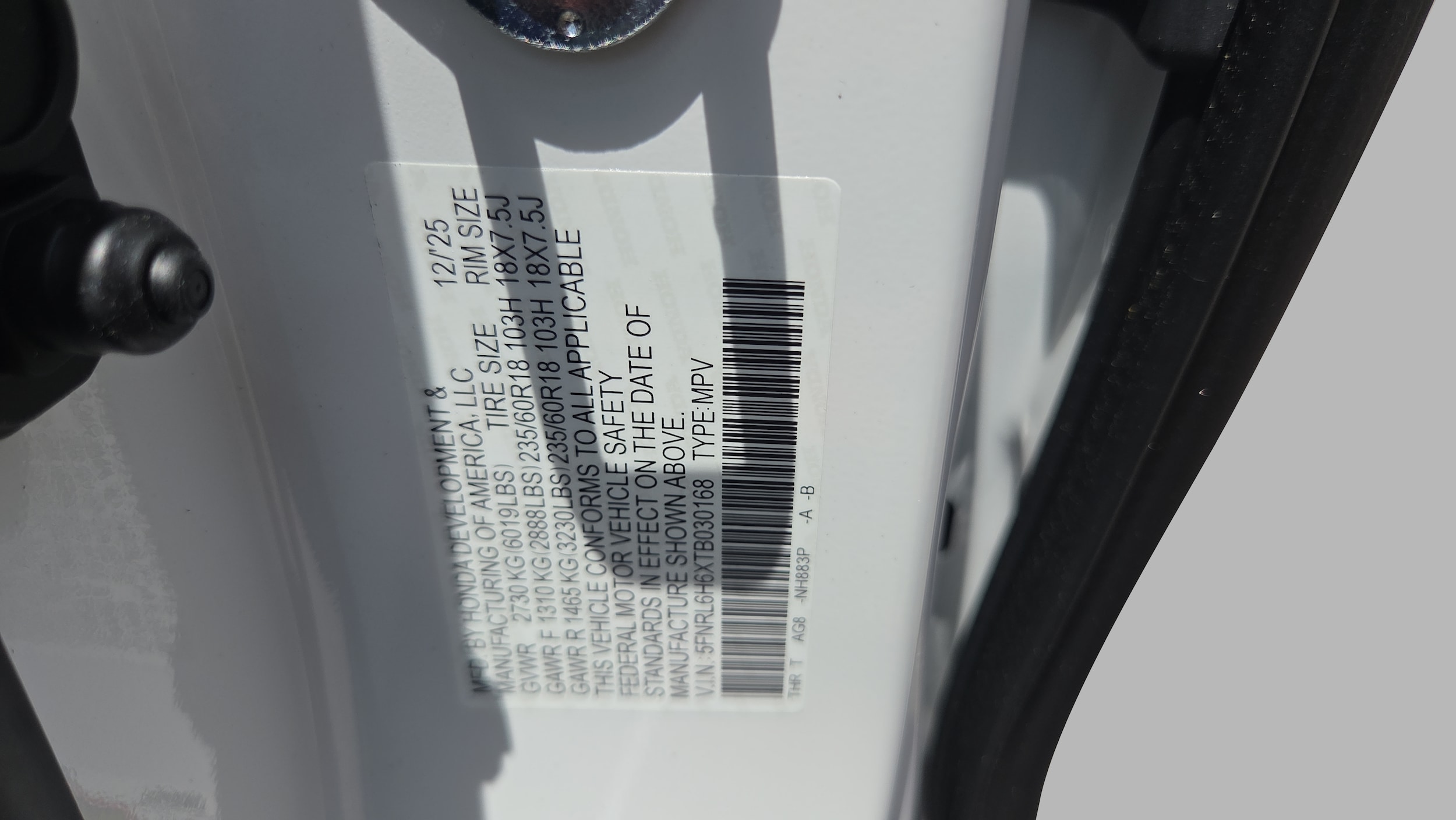 2026 Honda Odyssey EX-L - Photo 19