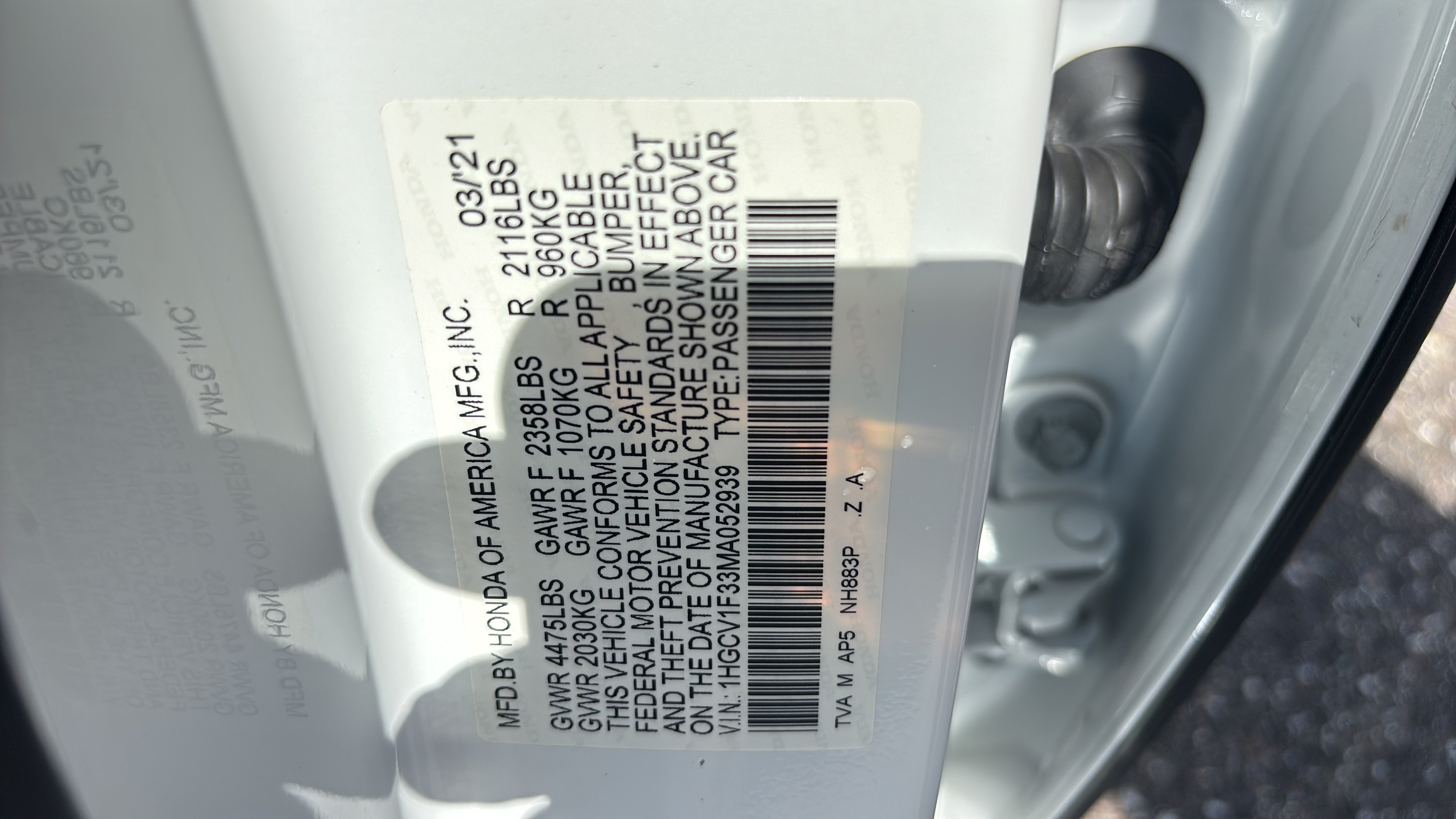 2021 Honda Accord Sport - Photo 20