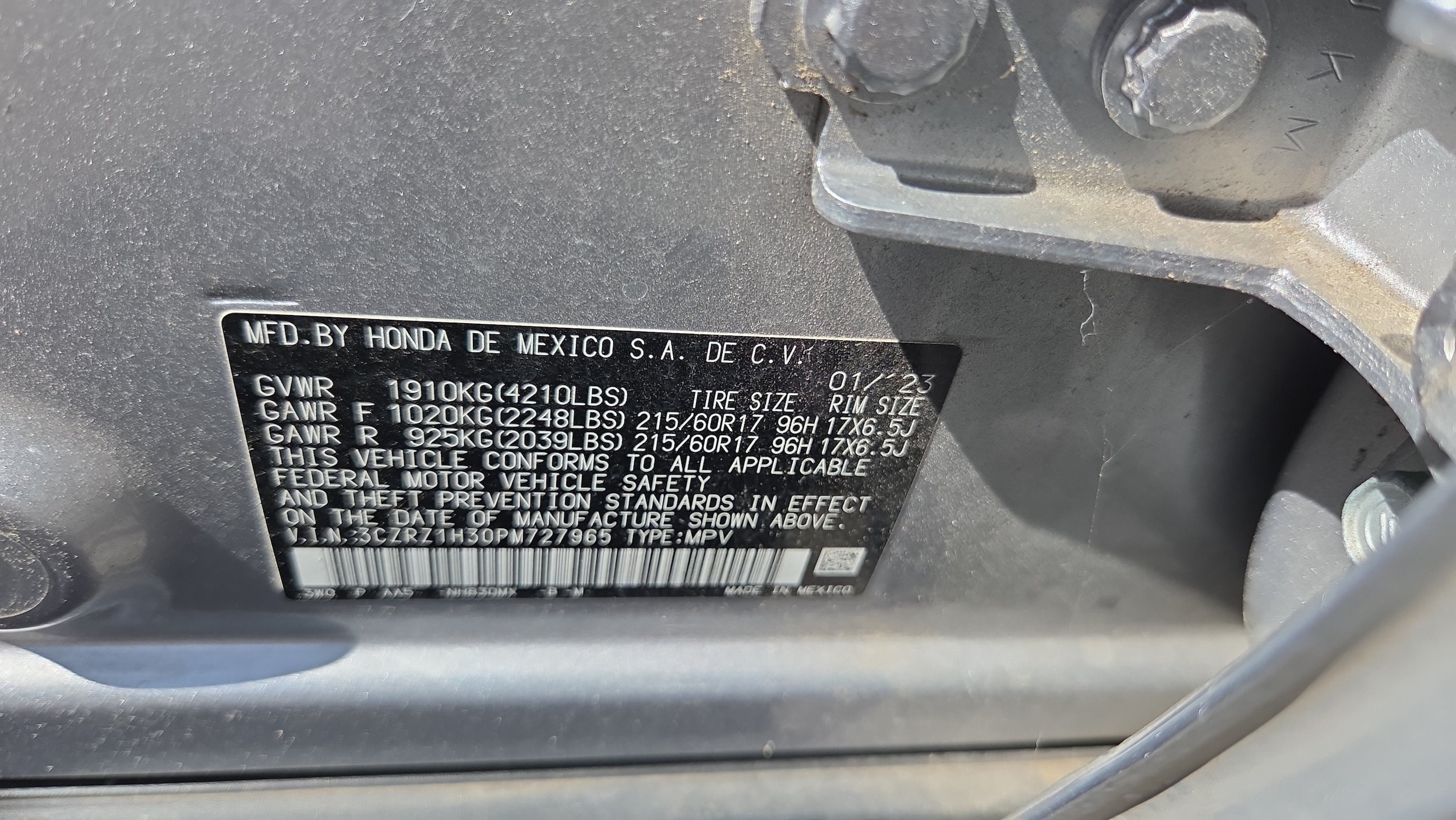 2023 Honda HR-V LX - Photo 17