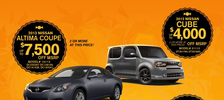 2013 Altima Coupe and 2013 Cube