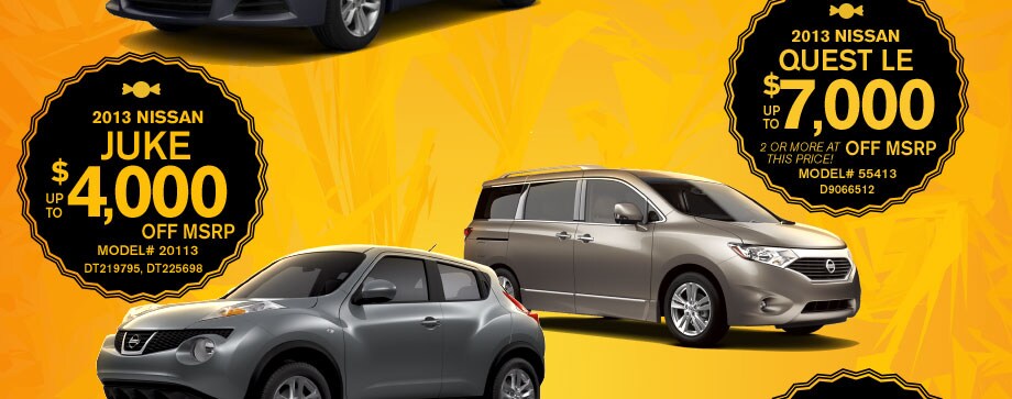 2013 Juke and 2013 Quest LE