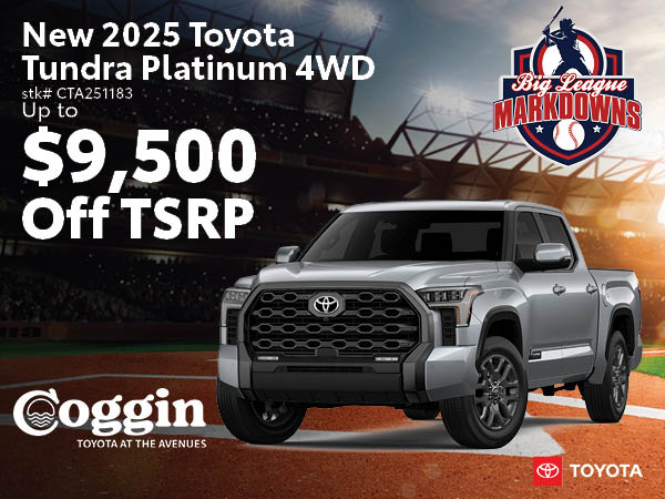 Coggin Toyota at the Avenues New Car Specials | New Car Deals in