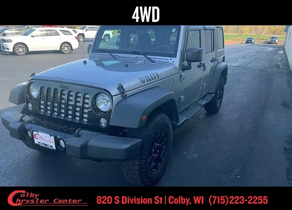 Used 2018 Jeep Wrangler JK Unlimited Willys Wheeler Crossover SUV