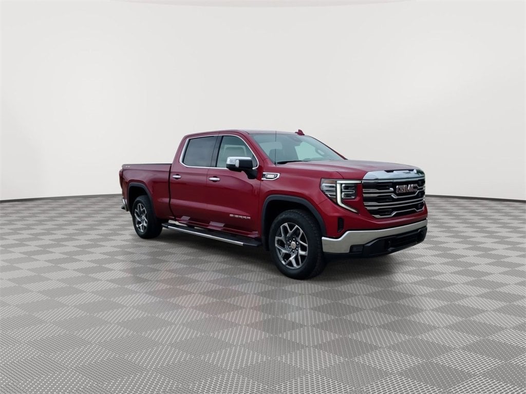 Certified 2022 GMC Sierra 1500 SLT with VIN 1GTUUDETXNZ552589 for sale in Portage, MI