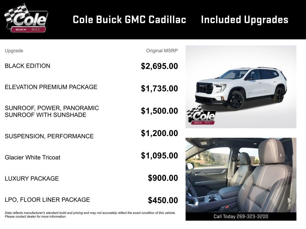 New 2026 GMC Acadia Elevation SUV