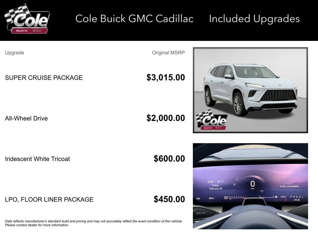 New 2026 Buick Enclave Avenir SUV