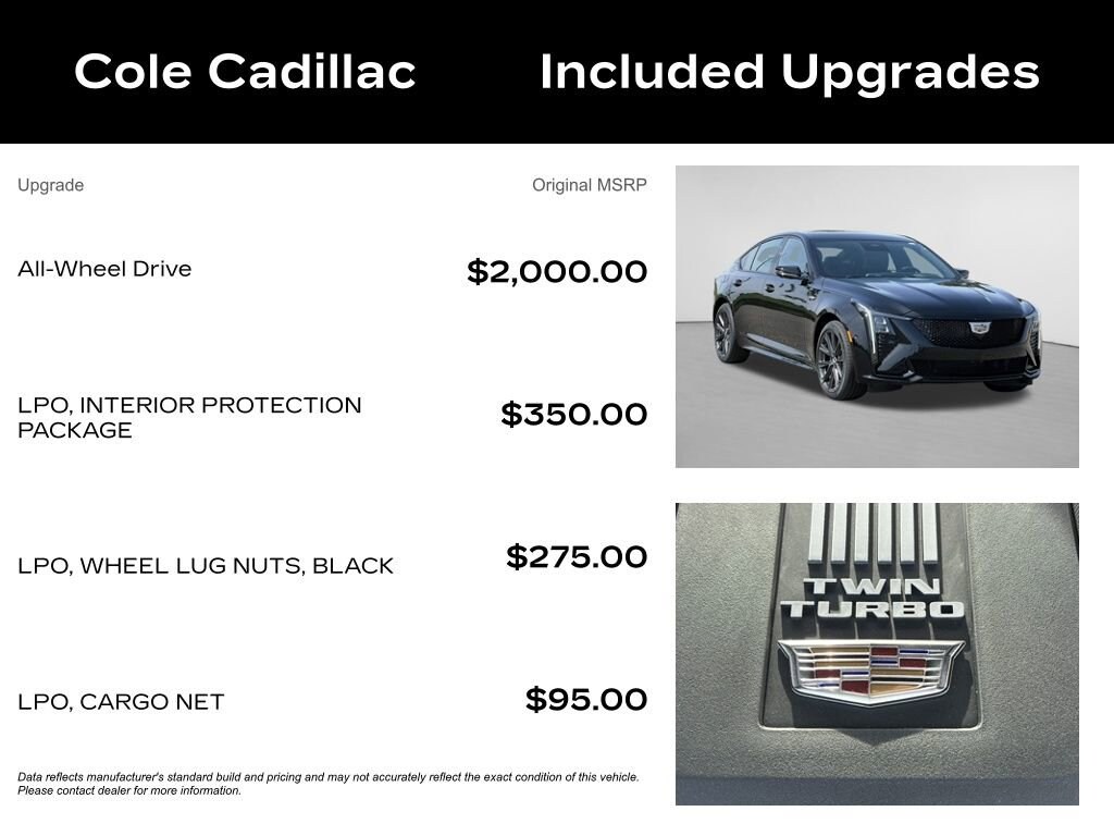 New 2026 CADILLAC CT5-V V-Series Sedan
