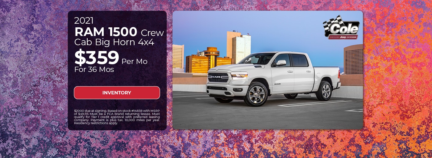 Marshall New and Used Chrysler Jeep Dodge Ram Dealer Cole Chrysler