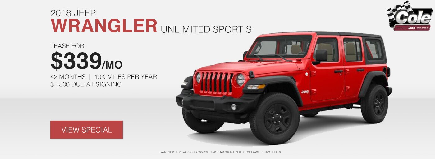 Marshall New and Used Chrysler Jeep Dodge Ram Dealer Cole Chrysler