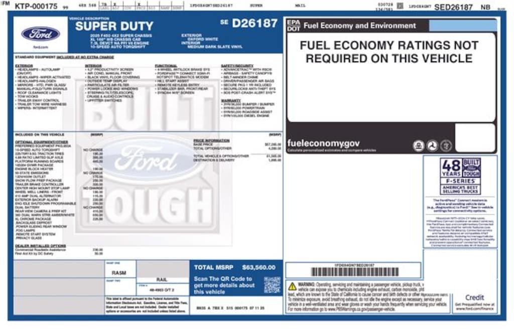New 2025 Ford F-450 Chassis XL Chassis