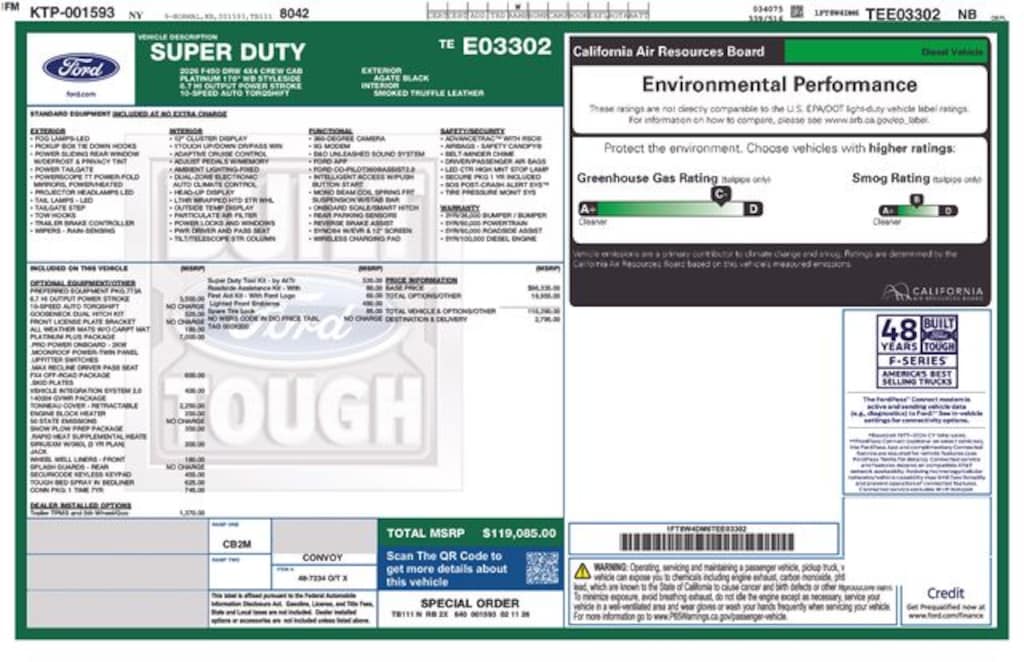 New 2026 Ford F-450 Platinum Truck