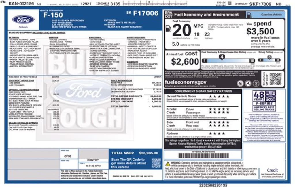 New 2025 Ford F-150 STX Truck
