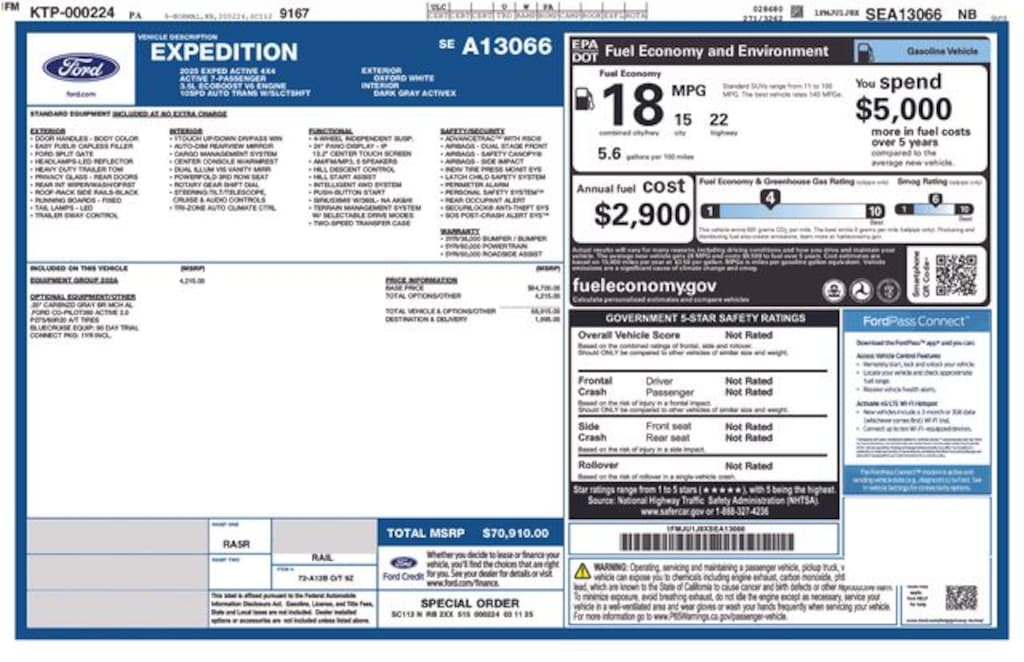Certified 2025 Ford Expedition Active SUV