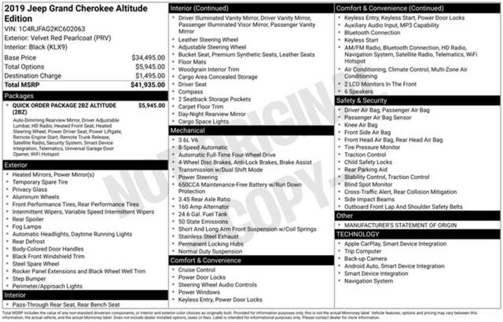 Certified 2019 Jeep Grand Cherokee Laredo SUV