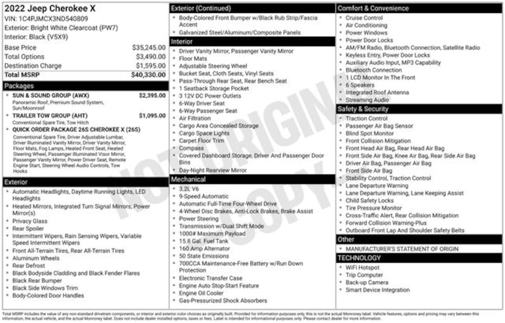 Certified 2022 Jeep Cherokee X SUV