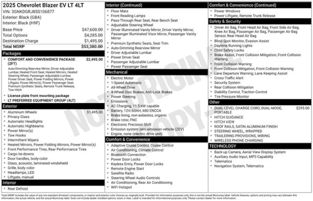 Certified 2025 Chevrolet Blazer EV LT SUV