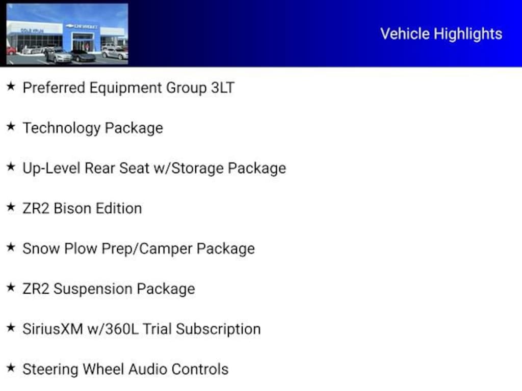 New 2026 Chevrolet Silverado 2500 HD ZR2 Truck