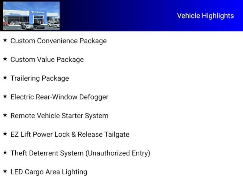 New 2025 Chevrolet Silverado 1500 Custom Truck