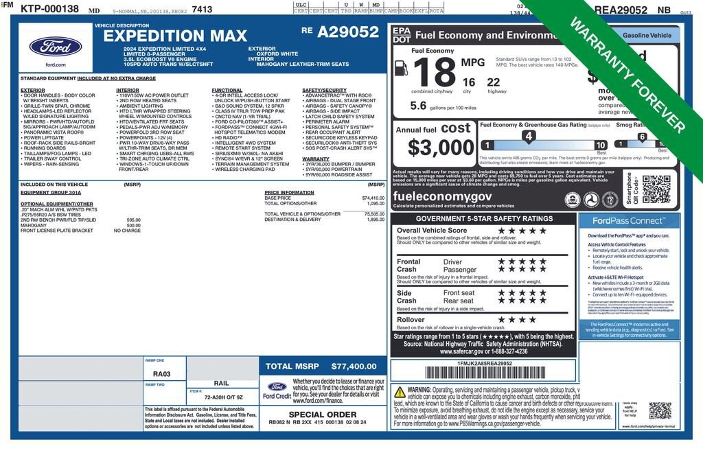 Used 2024 Ford Expedition Max Limited