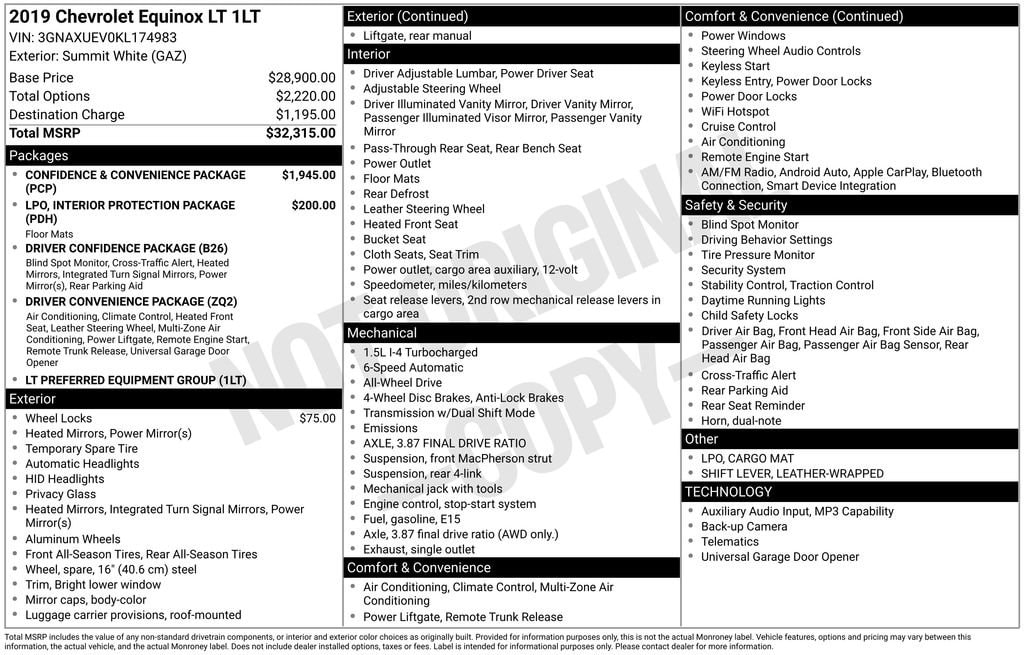 2019 Chevrolet Equinox LT