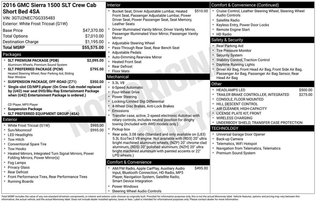 2016 GMC Sierra 1500 SLT