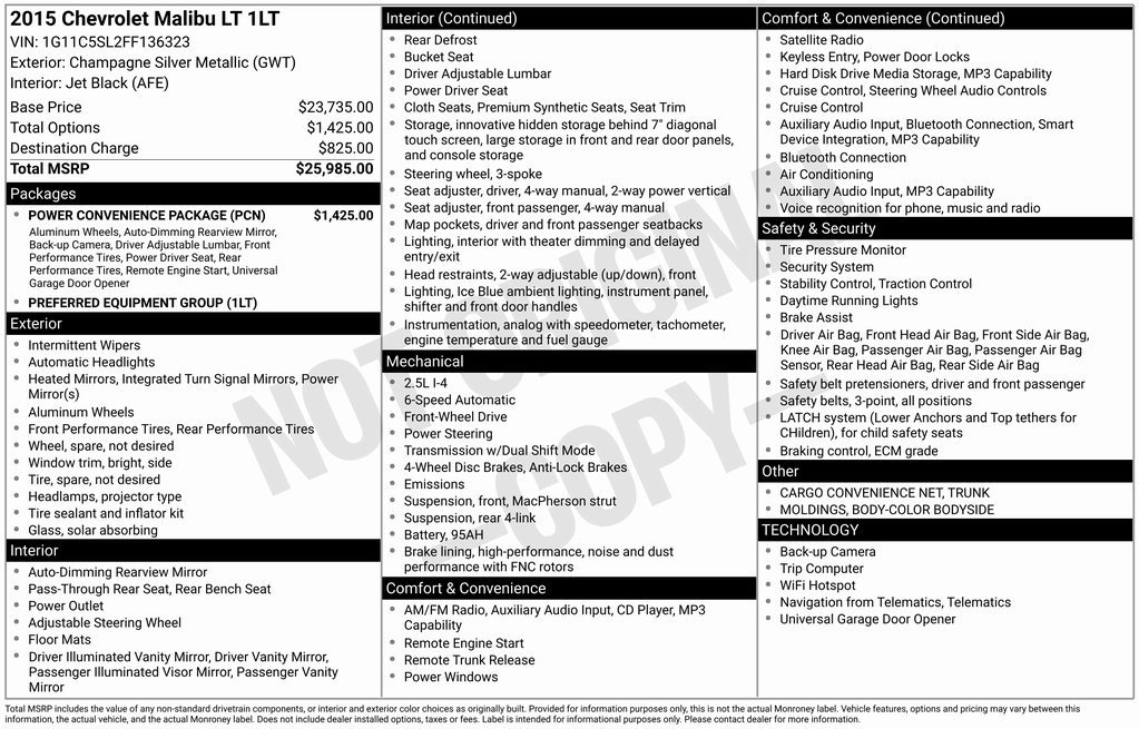 2015 Chevrolet Malibu