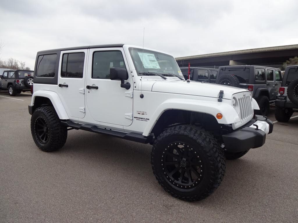 Custom White Jeep Wrangler Unlimited Sahara Collierville Jeep
