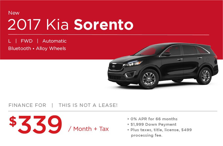Kia Sorento Special Offers