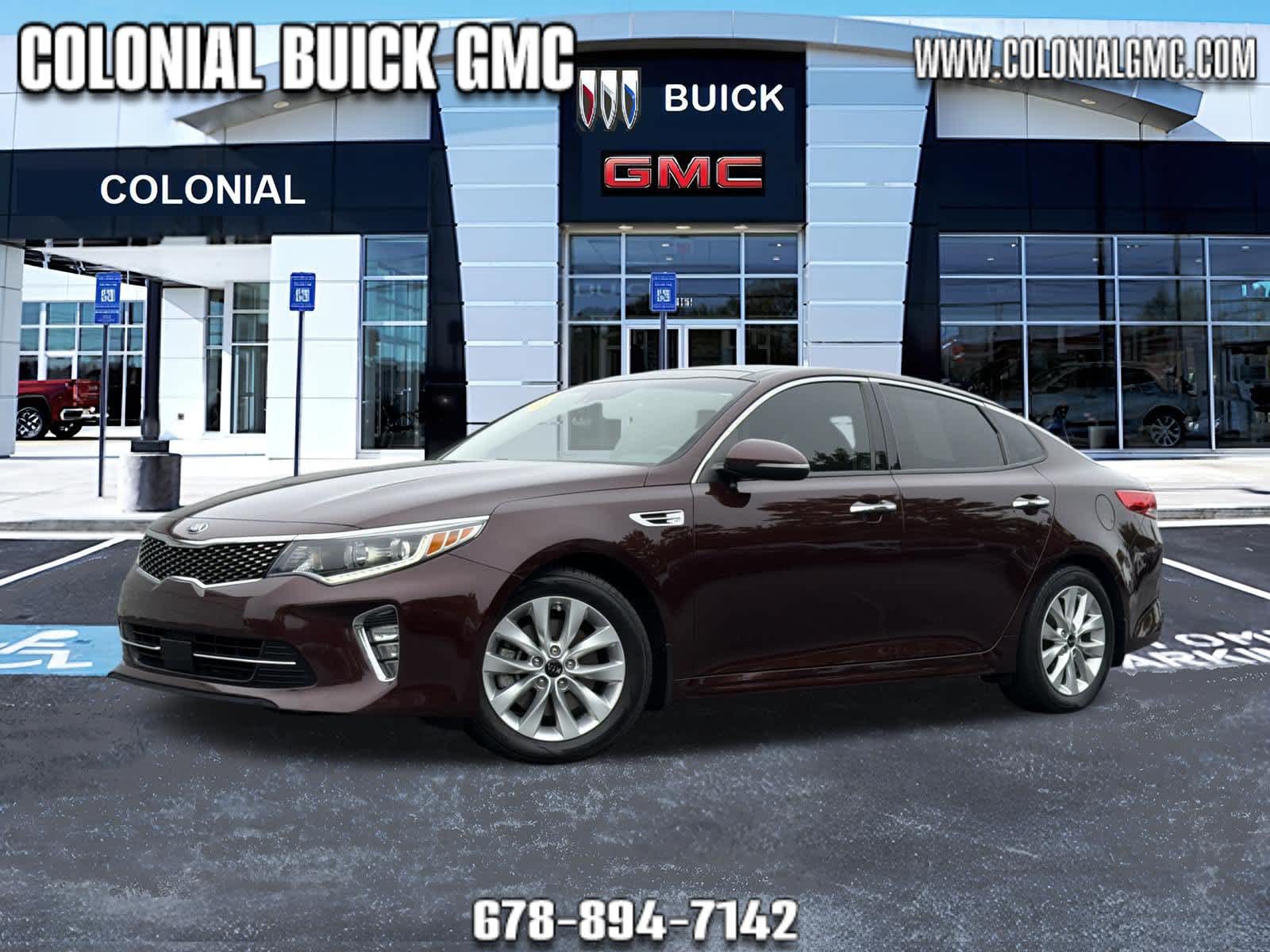 Used 2018 Kia Optima EX with VIN 5XXGU4L32JG257029 for sale in Loganville, GA