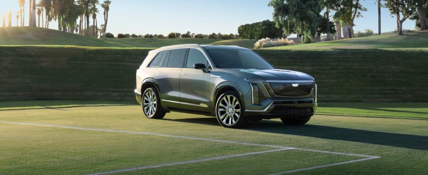 Silver 2026 Cadillac VISTIQ electric SUV