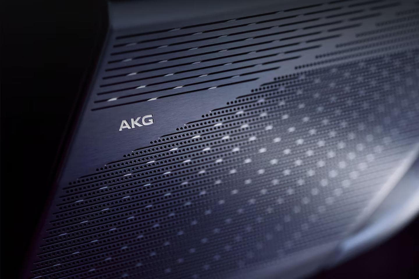 Close up of Cadillac AKG speakers