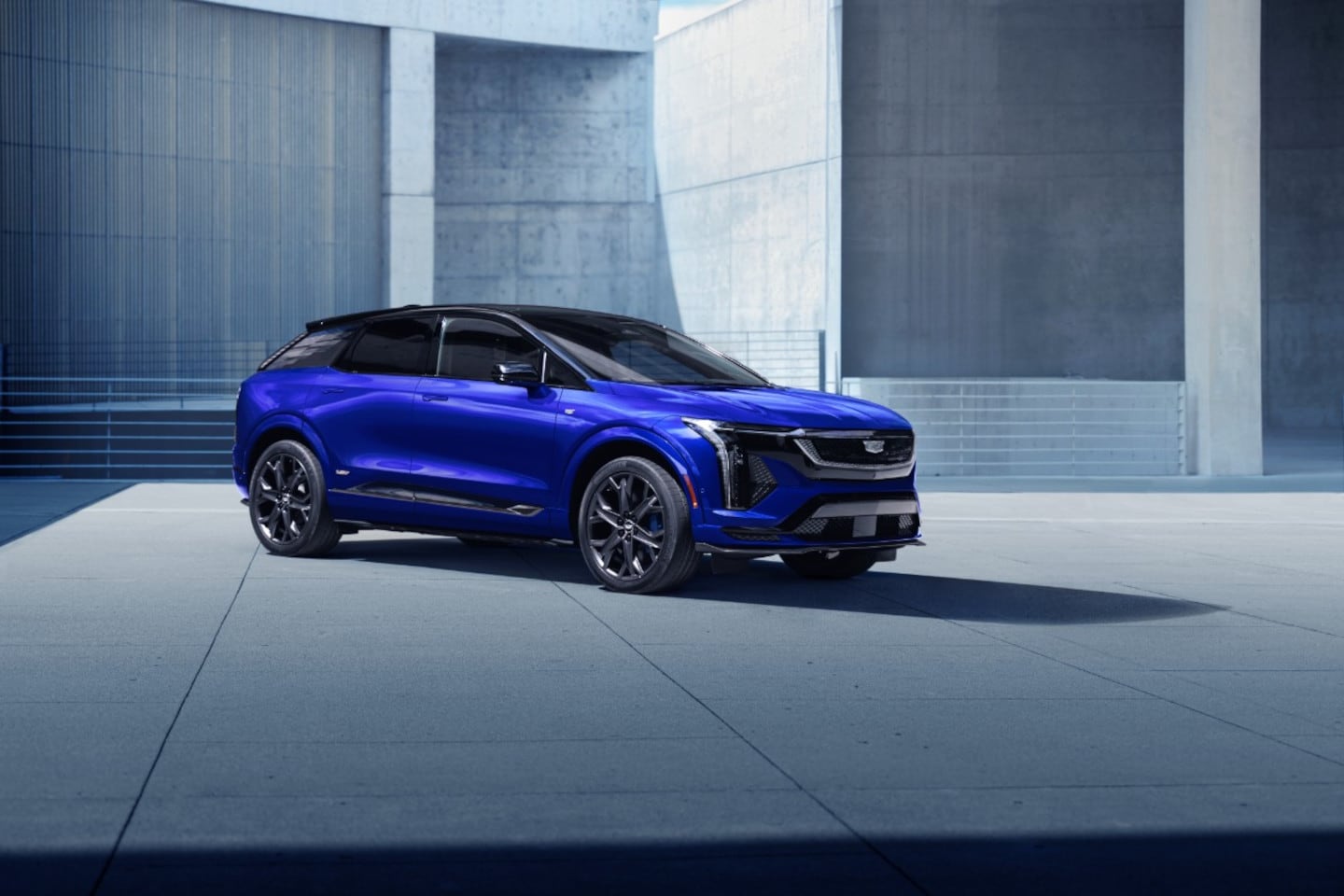 Blue 2026 Cadillac OPTIQ-V electric SUV