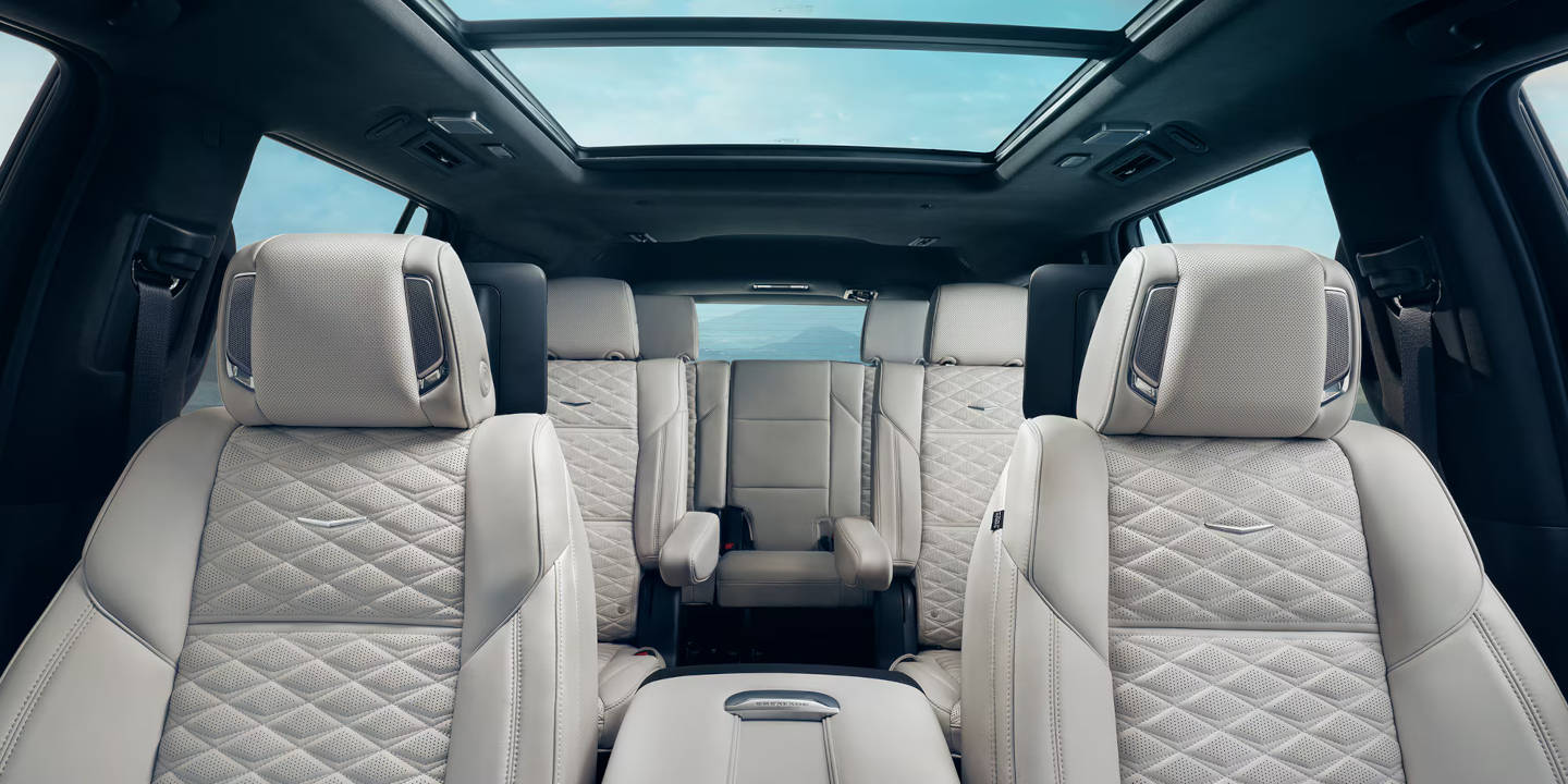 2026 Cadillac Escalade ESV interior showing the seats