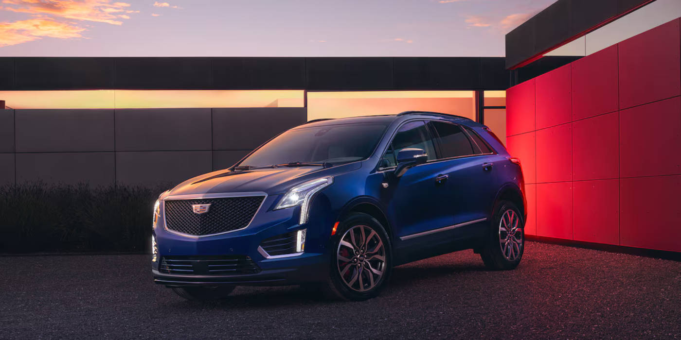 2025 Cadillac XT5 parked in a driveway