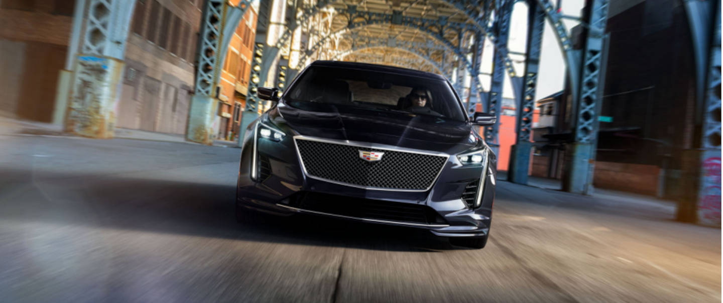 Cadillac CT6 with a women driving