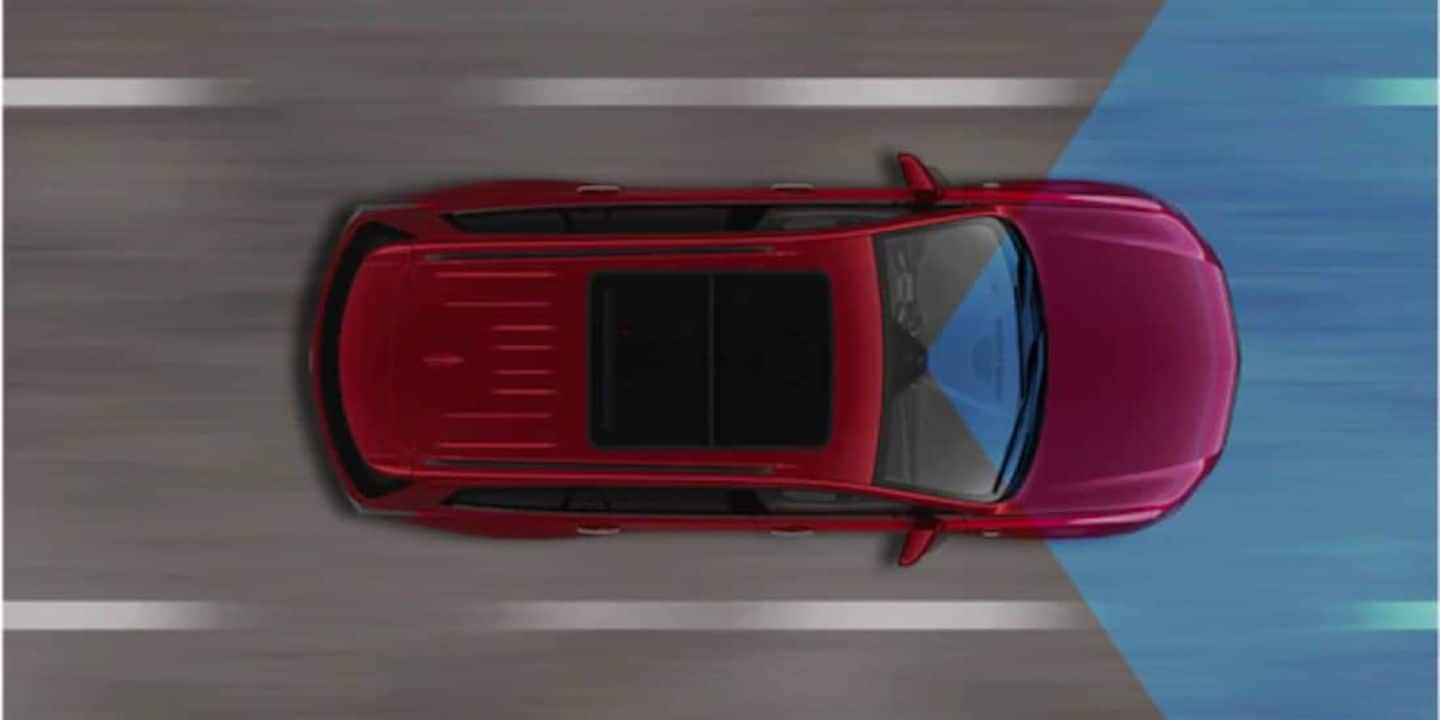 Cadillac Front Pedestrian Braking graphic