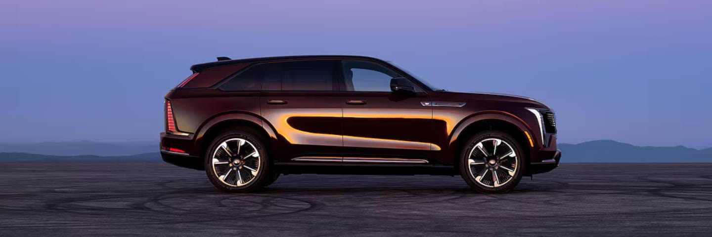 Cadillac Escalade parked side view